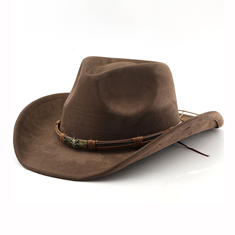 Cowboy Hat Straw - Chapeau de Cowboy occidental en daim