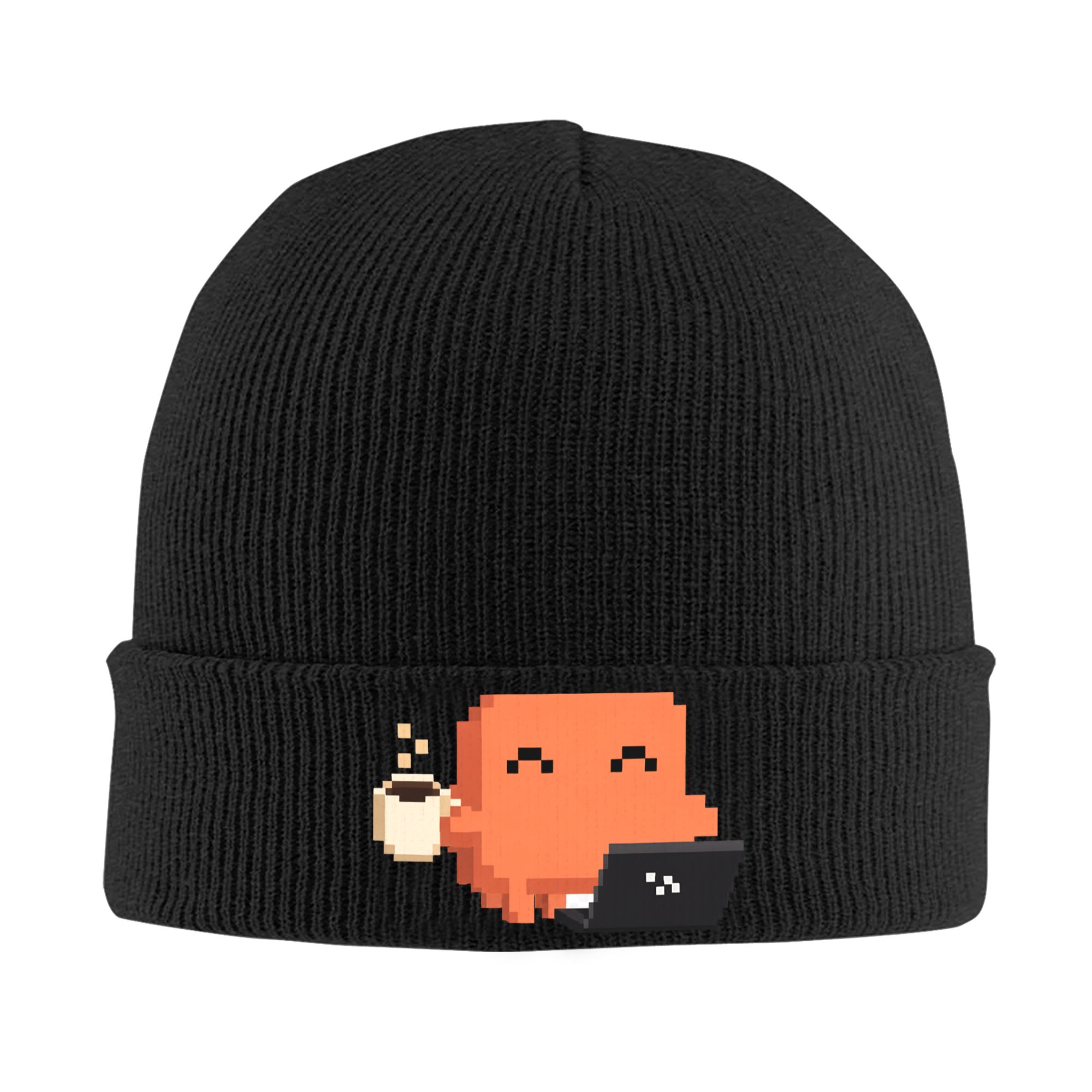 Beanie Cuffed Knit - Bonnet à revers en maille côtelée