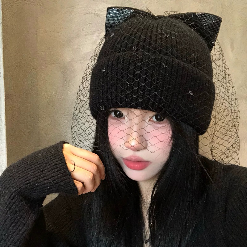 Bonnets en tricot à oreilles d - Beanie Cuffed Knit avis et prix